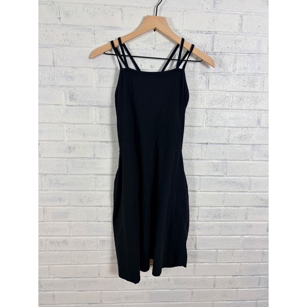 Pact Black Double-Strap Dress